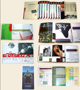 A few print samples Marketing and Advertising printed pieces